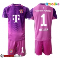 Otroške Nogometnih dresov Bayern Munich Manuel Neuer #1 Vratar Tretji 2025-26 Kratki rokavi (+ hlače)